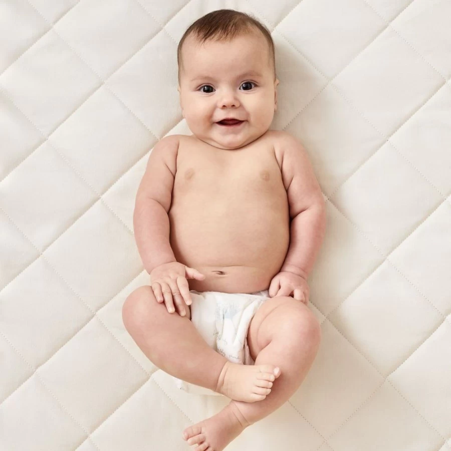 Little Green Sheep Organic Twist Cot Mattress - 60x120cm, Natural & Breathable Baby Bed
