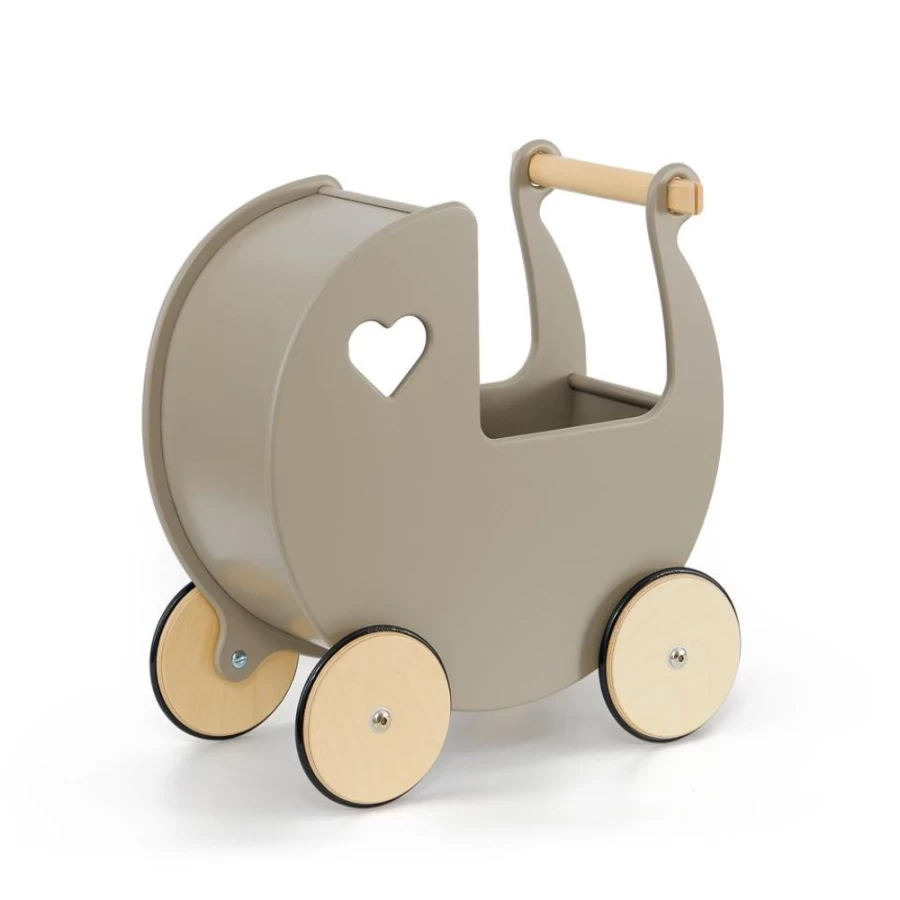 Moover Classic Grey Baby Doll Pram - Vintage Style Pushchair for Kids