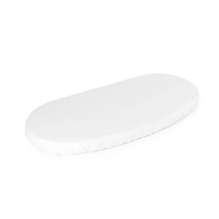 Stokke Sleepi Junior Fitted Sheet - White Crib Bedding for Nursery