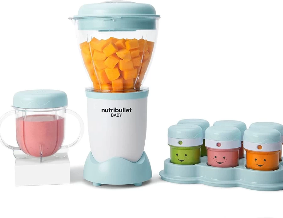 Nutribullet Baby Bullet Food Blender System for Homemade Baby Purees – Compact, BPA-Free, Includes Blender, Storage Cups & Recipe Book