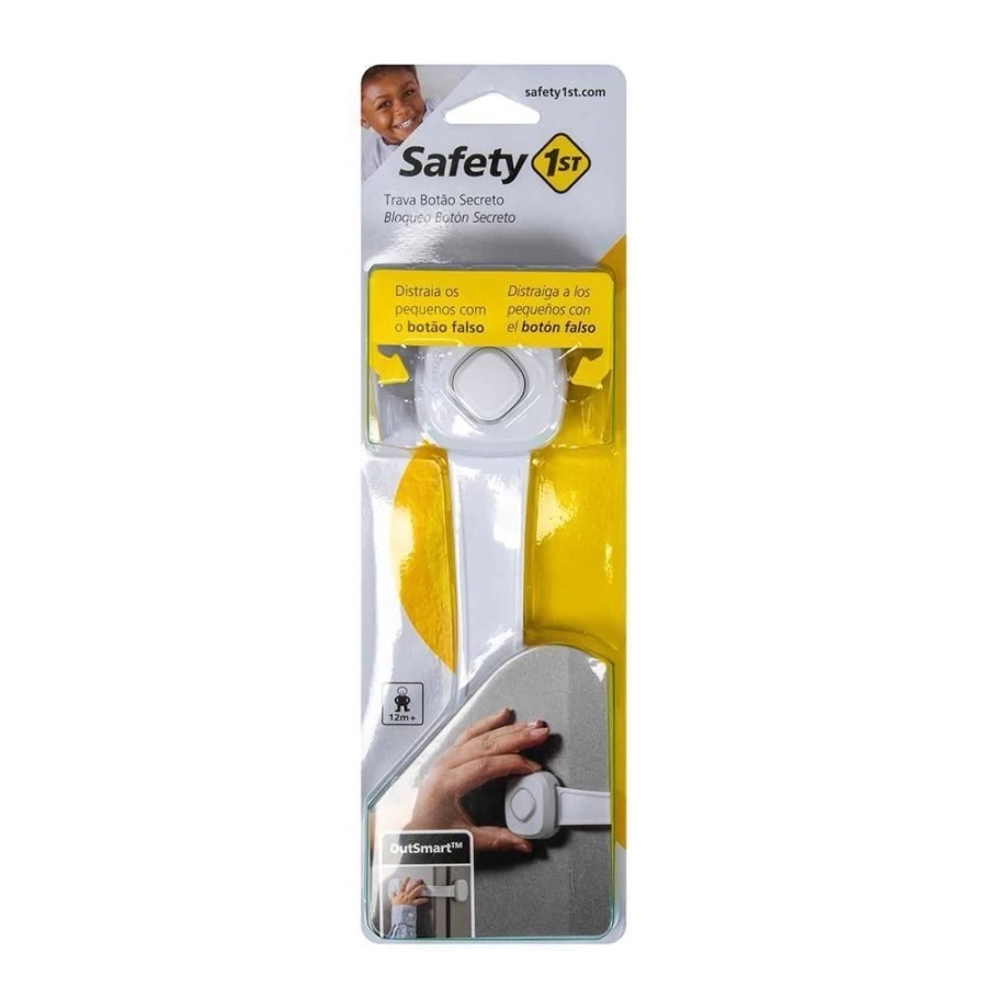 Safety 1st White Multi-Purpose Childproof Cabinet Lock - Baby Safety Latch for Home Use