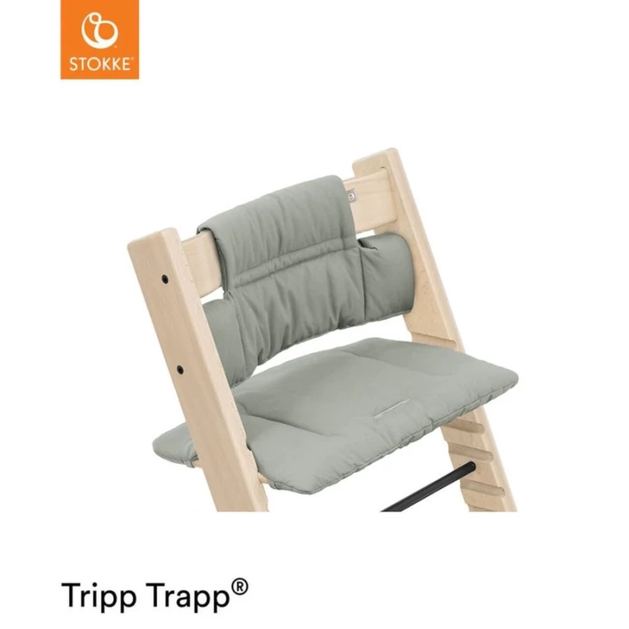 Stokke Tripp Trapp High Chair Cushion - Glacier Green, Premium Baby Support Pad for Ergonomics & Comfort