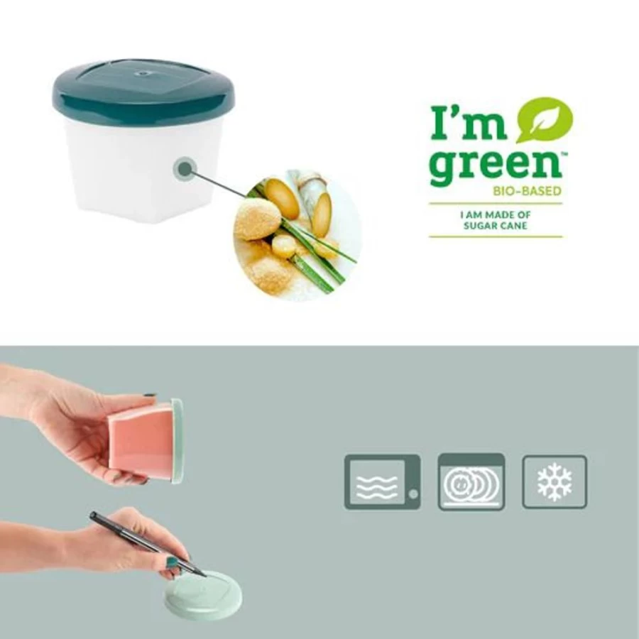 Babymoov Eco Babybols Food Storage Set - 2 Sizes, BPA-Free, Reusable Baby Food Containers