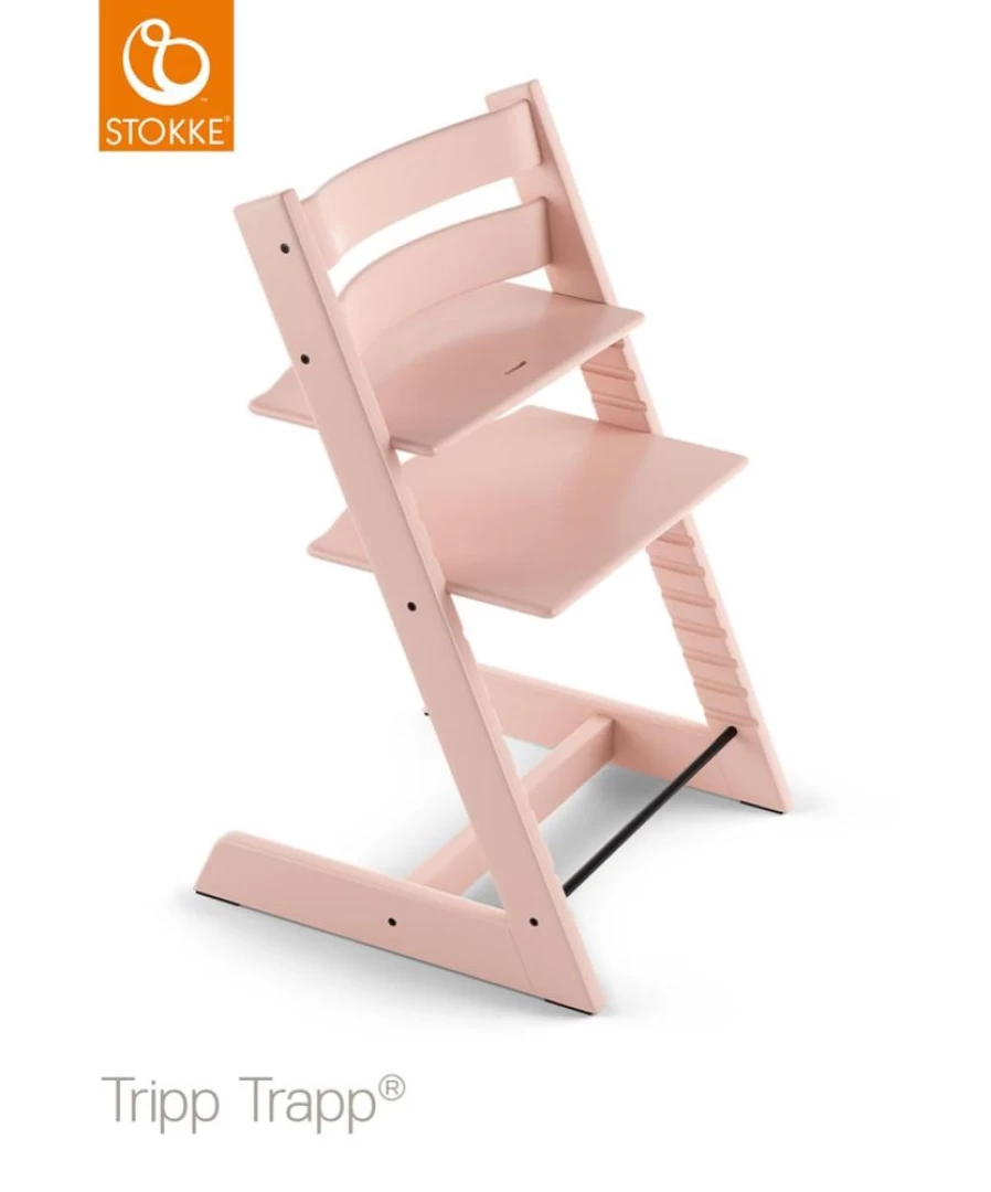 Stokke Tripp Trapp Chair in Serene Pink – Adjustable High Chair for Kids & Toddlers