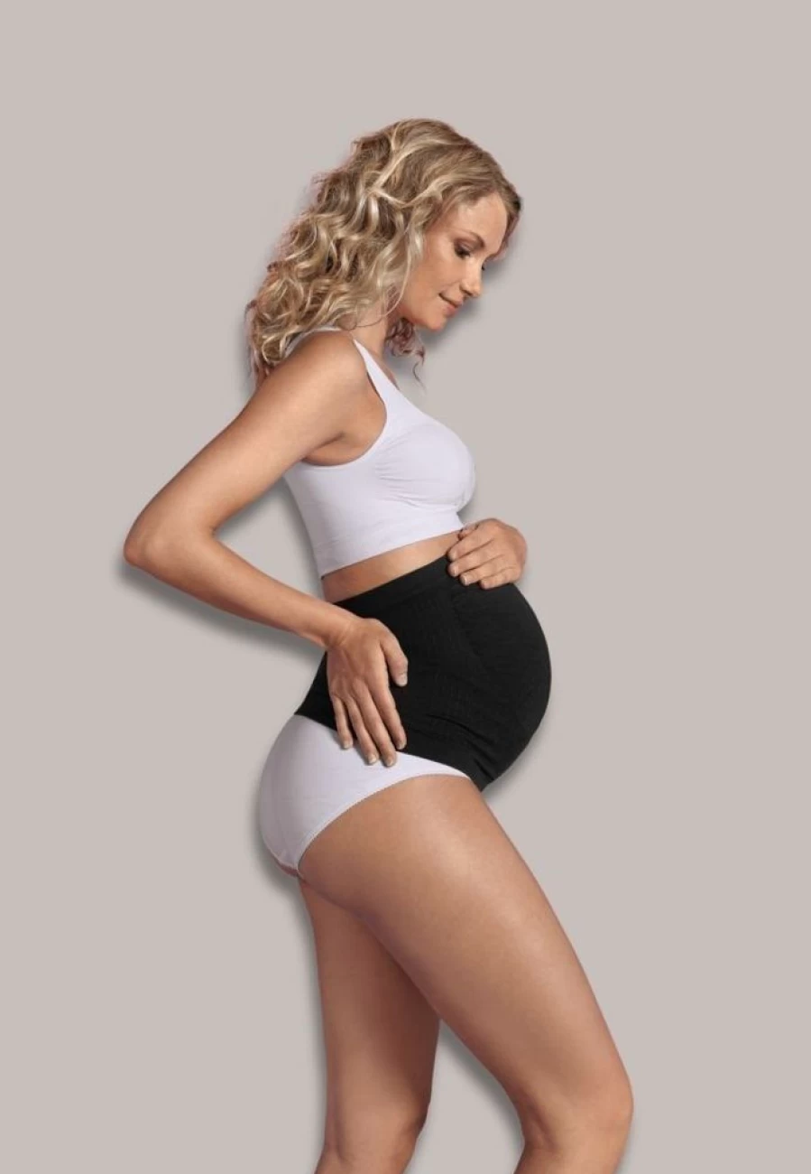 Carriwell Maternity Support Band - Medium Size, Black, Pregnancy Belly Band for Women