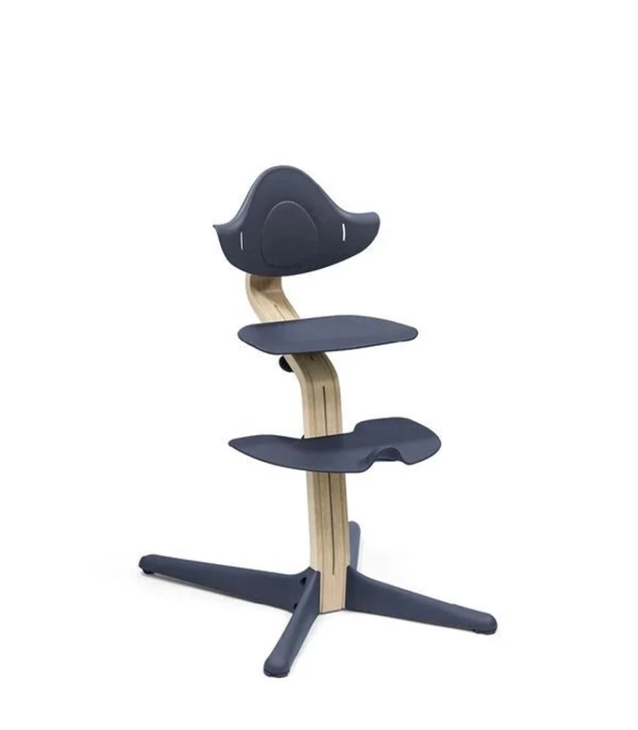 Stokke Nomi Chair - Natural Navy Ergonomic High Chair for Babies and Toddlers