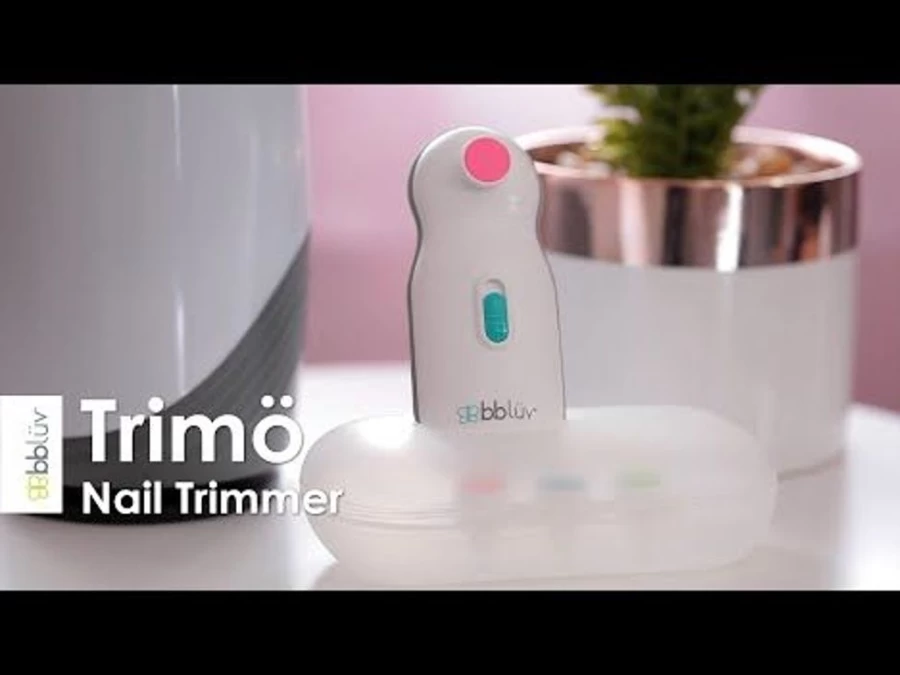 Bbluv Electric Baby Nail Trimmer - Safe & Gentle White Baby Nail Clipper for Newborns & Infants
