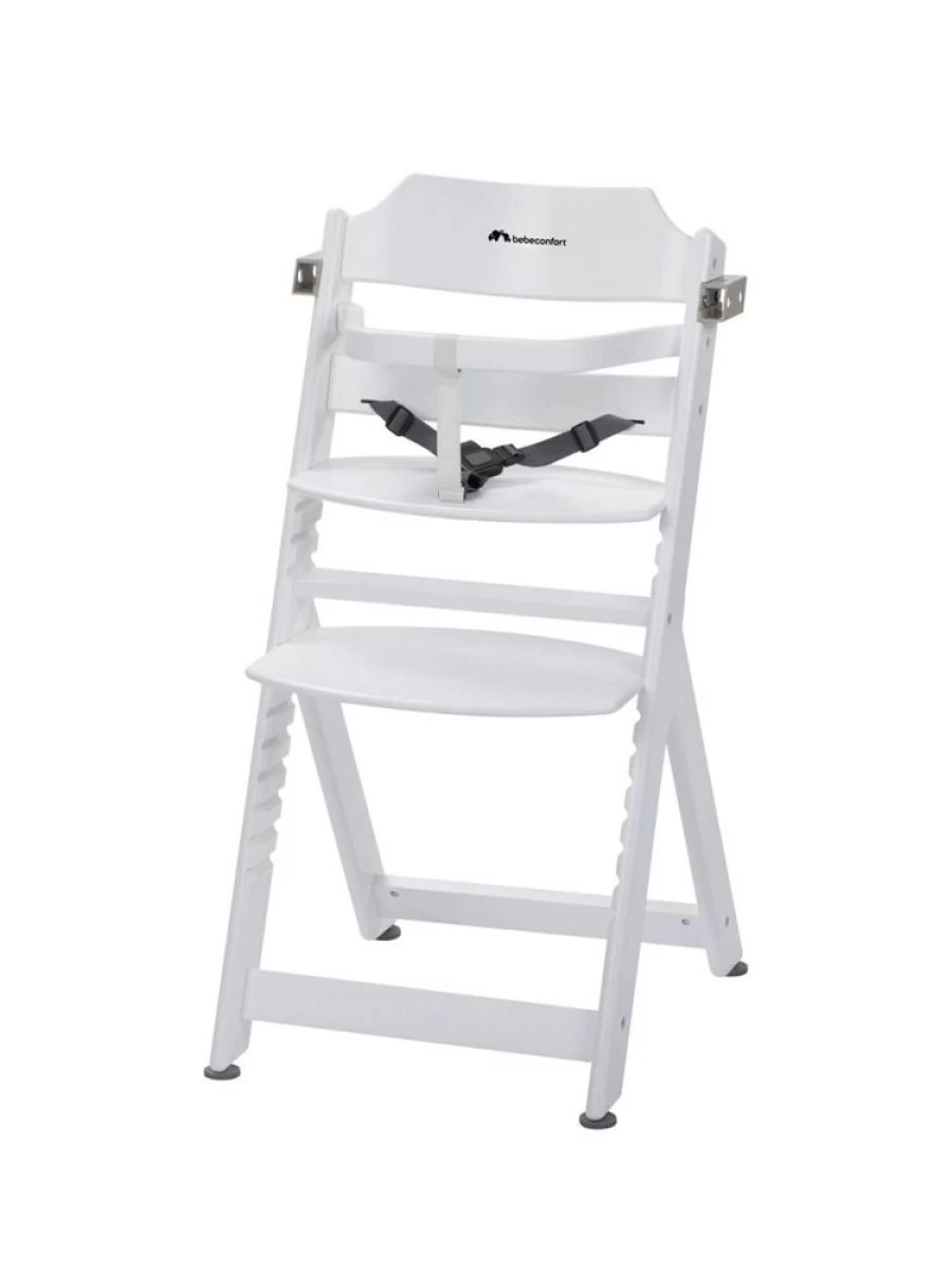 Bebe Confort Timba Highchair for Babies - Modern White Baby Feeding Chair with Adjustable Height