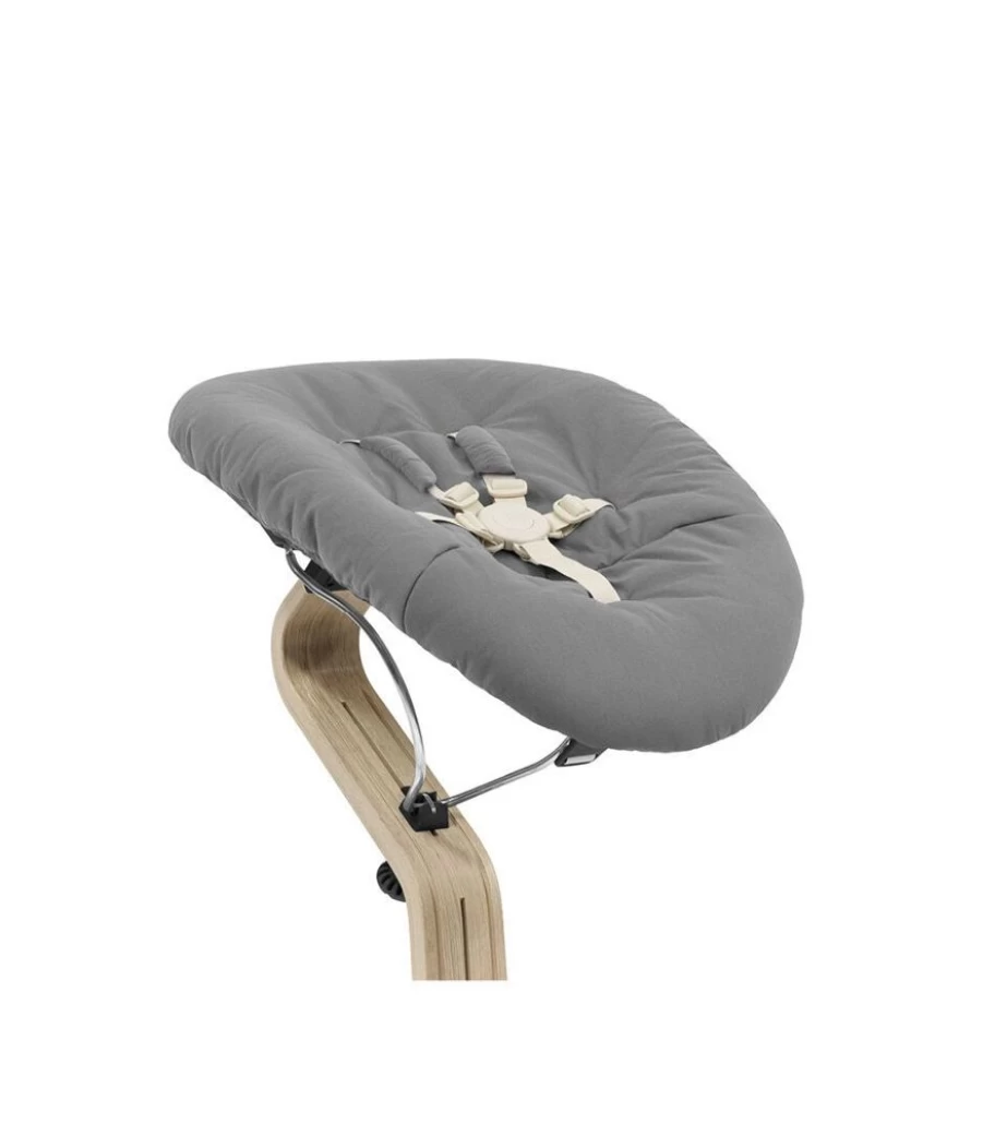 Stokke Nomi Newborn Set - Adjustable Baby Chair in Black & Grey Sand | Ergonomic High Chair for Infants
