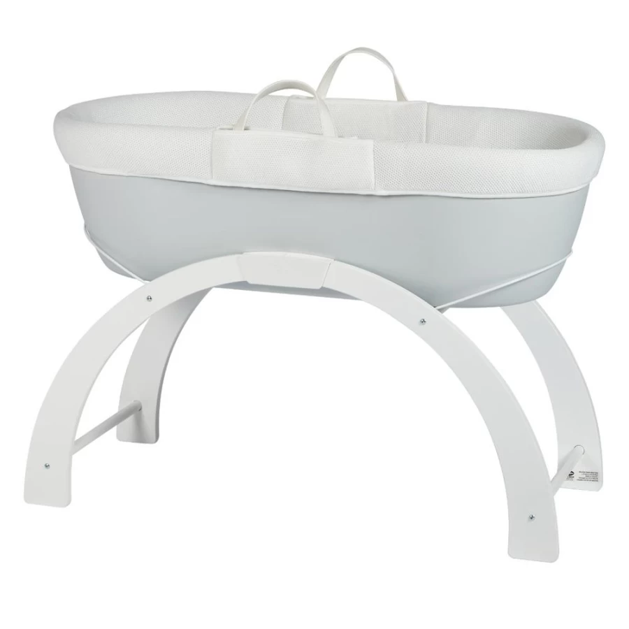 Shnuggle Dreami Moses Basket with Stand – Portable Baby Bed for Newborns