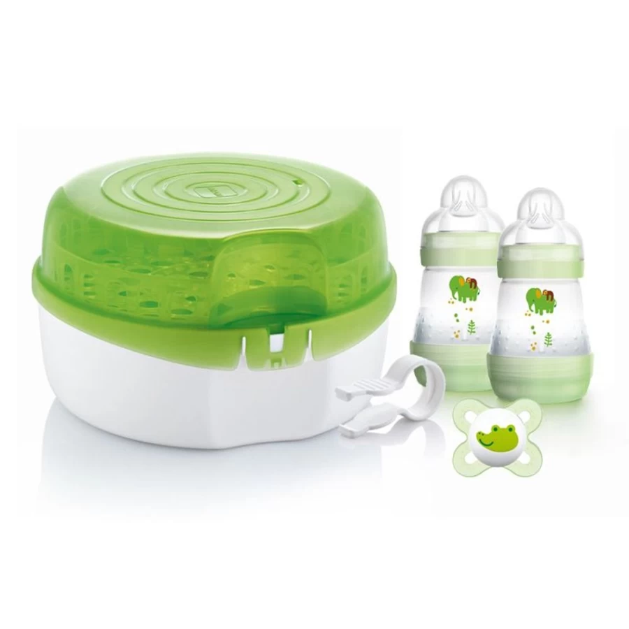 MAM Microwave Steam Sterilizer for Baby Bottles – Fast, Effective Germ-Free Cleaning