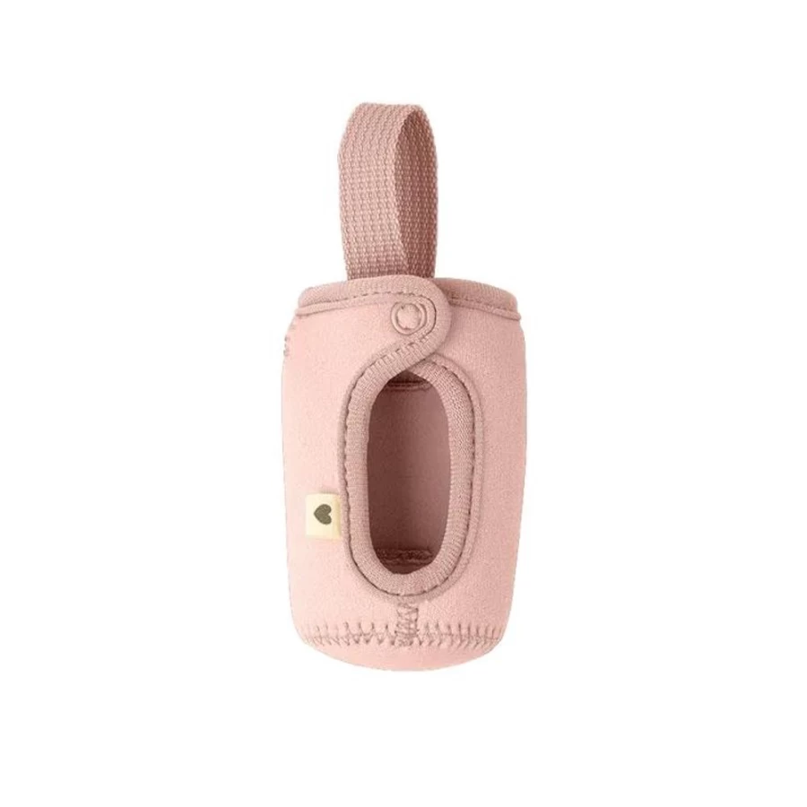 BIBS Baby Bottle Sleeve Small - Blush Pink Pacifier Holder for Newborns & Infants