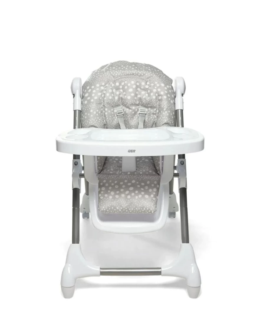 Mamas and Papas Snax Highchair - Modern Grey Spot Design for Babies and Toddlers