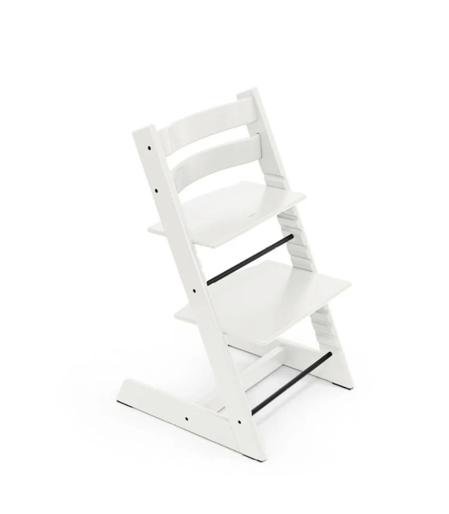 Stokke Tripp Trapp High Chair - Adjustable, Ergonomic Baby to Adult Wooden Chair, White