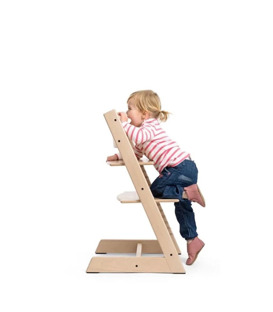 Stokke Tripp Trapp High Chair - Adjustable, Ergonomic Baby to Adult Wooden Chair, White