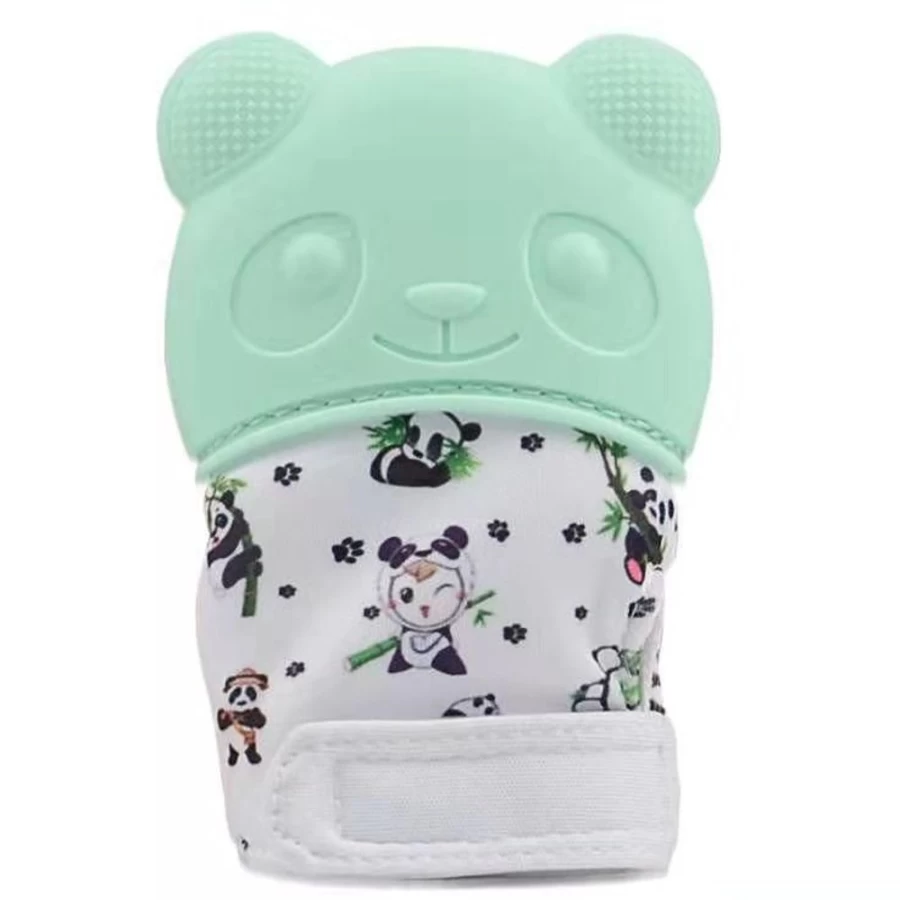 Beacon Pharma Panda Teething Mitt for Babies - Soothing Mint Relief for Sore Gums