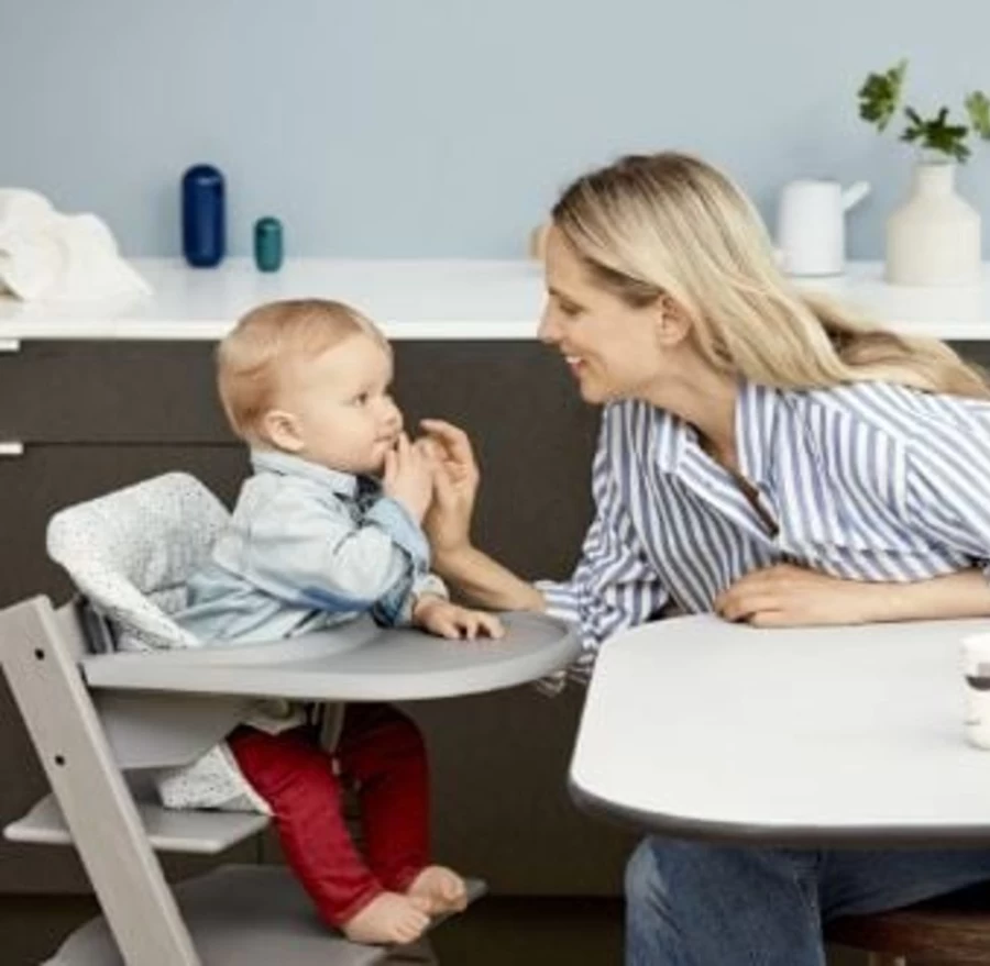 Stokke Tripp Trapp Tray - Grey Feeding Tray for High Chair | Durable & Easy-Clean Baby Accessory