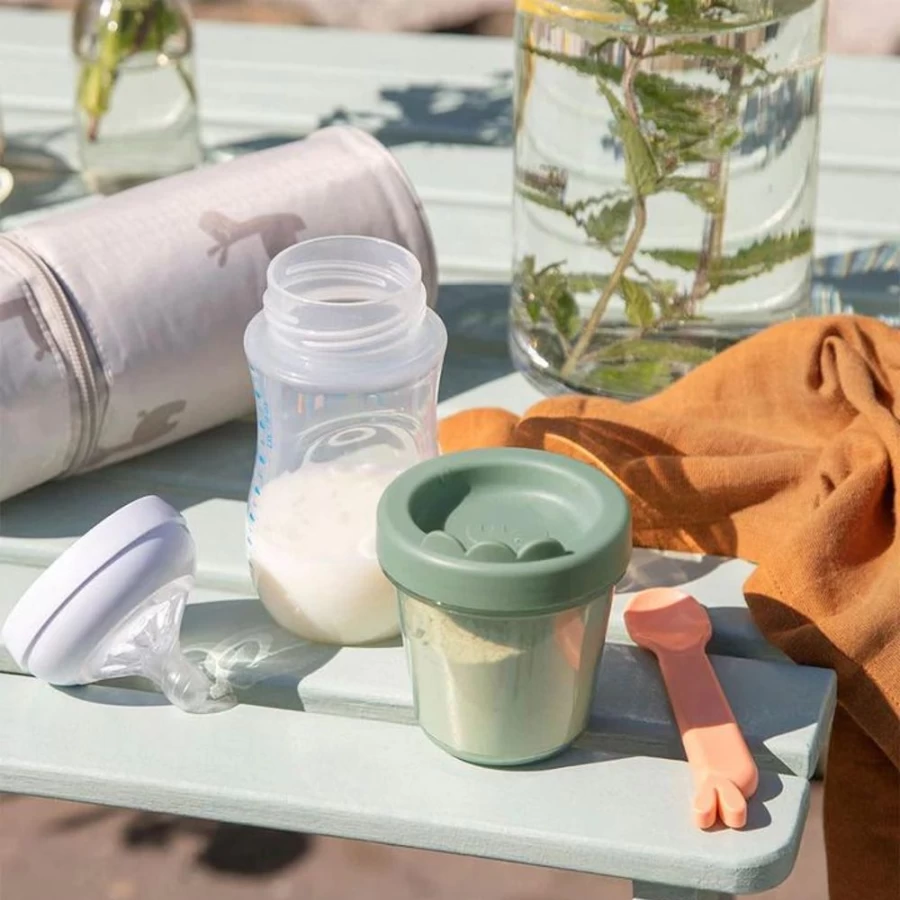 Done by Deer Baby Food Powder Storage Container - 3 Pack, BPA-Free, Portable & Airtight - Croco Design