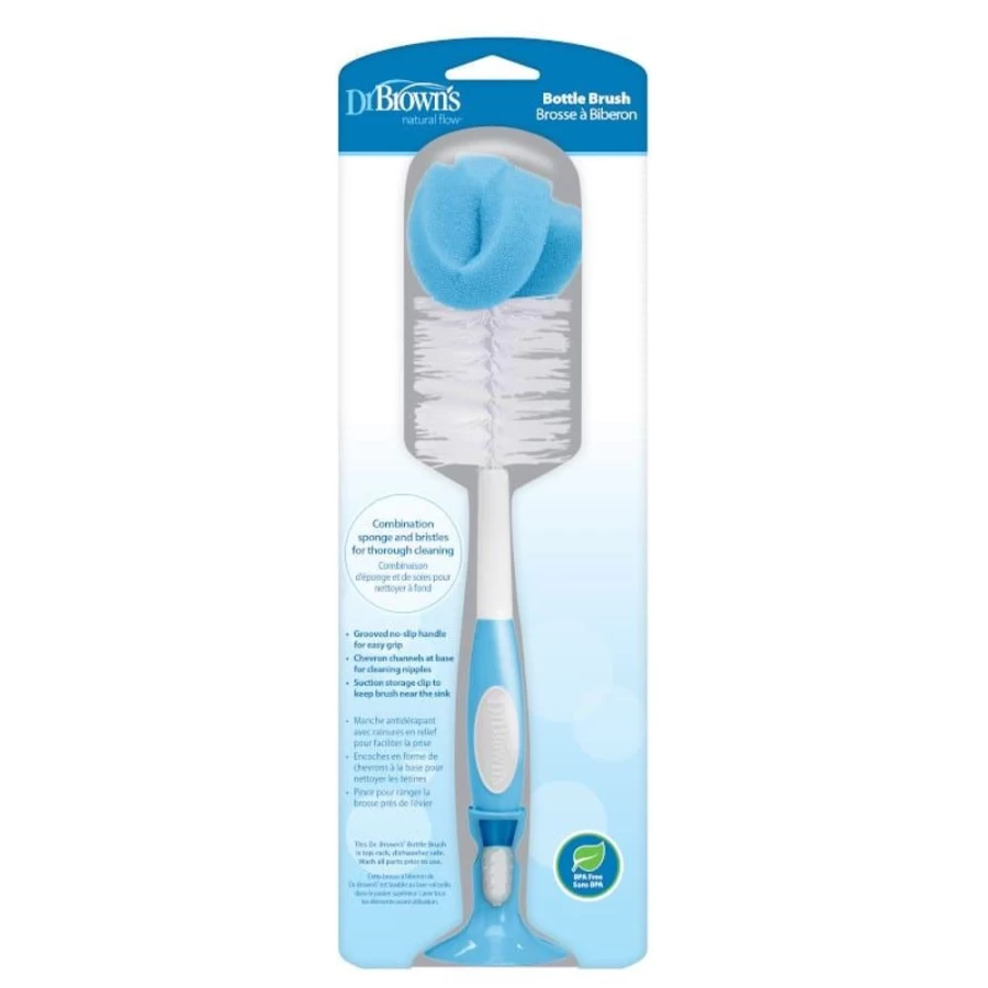 Baby Brands Dr. Brown's Bottle & Teat Cleaning Brush for Baby Bottles - Nipple & Spout Scrubber