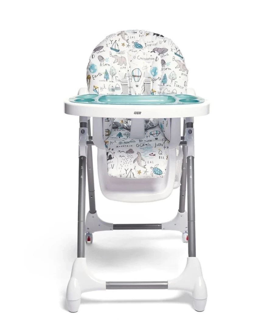 Mamas and Papas Snax Highchair - Happy Planet Baby Feeding Chair with Adjustable Features