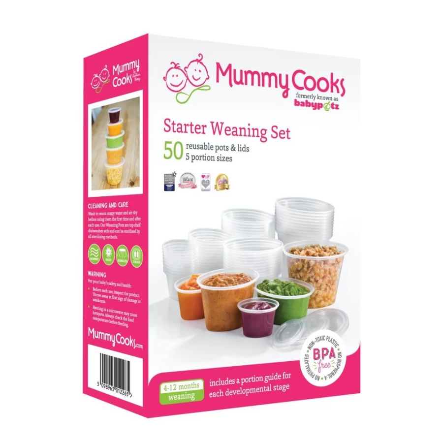 Mummy Cooks Baby Weaning Starter Set – Essential First Foods Kit for Easy Infant Feeding