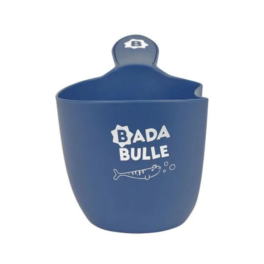 Badabulle Baby Bath Rinse Cup with Handle - Soft Shampoo Wash Cup for Gentle Hair Cleaning