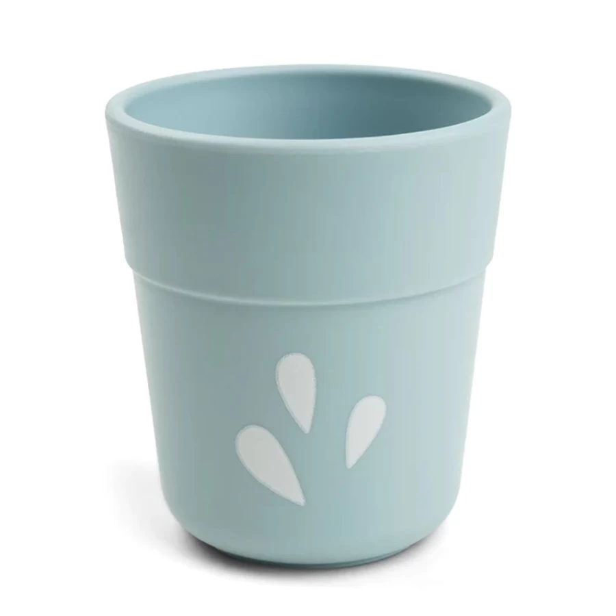 Done by Deer Mini Mug Elphie - Blue Baby Cup, Small Ceramic Cup for Toddlers, Cute & Durable Drinking Cup