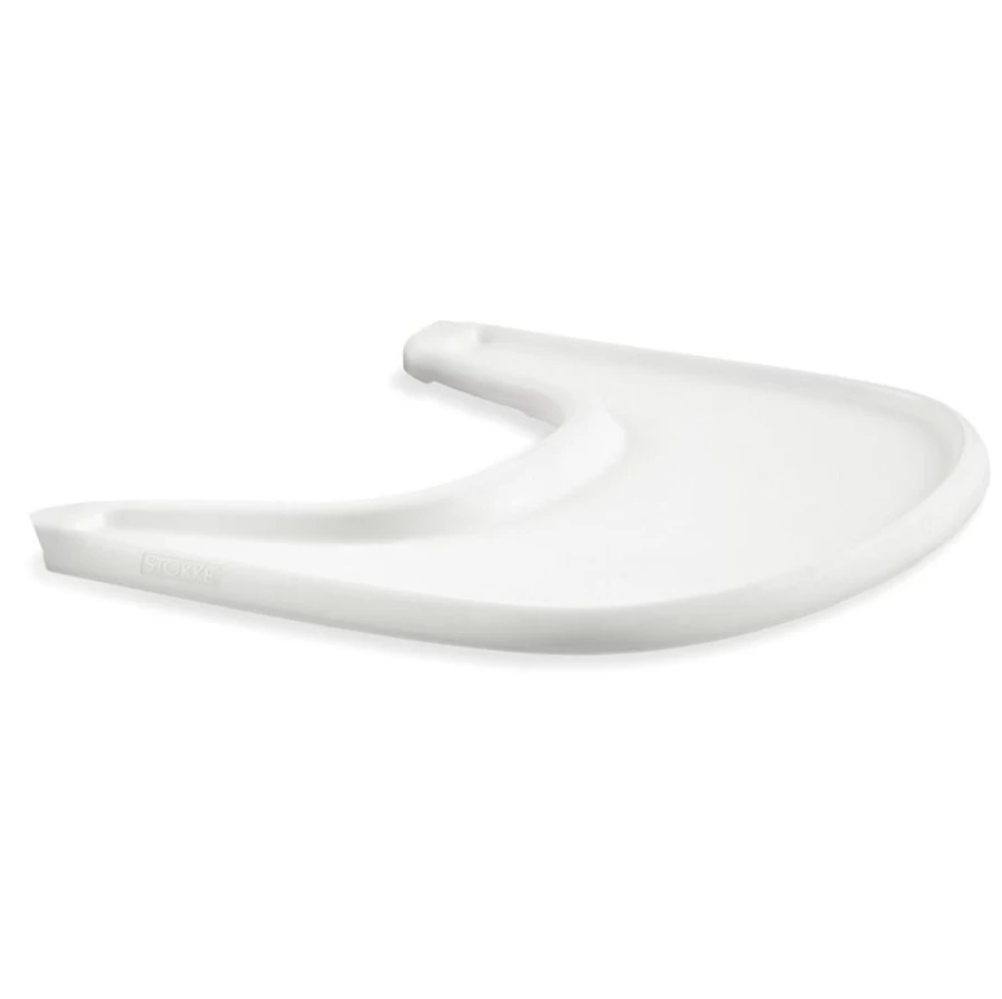 Stokke Tripp Trapp High Chair Tray - White, Adjustable Feeding Tray for Stokke Tripp Trapp Chair, Durable & Easy-Clean Baby Dish Accessory