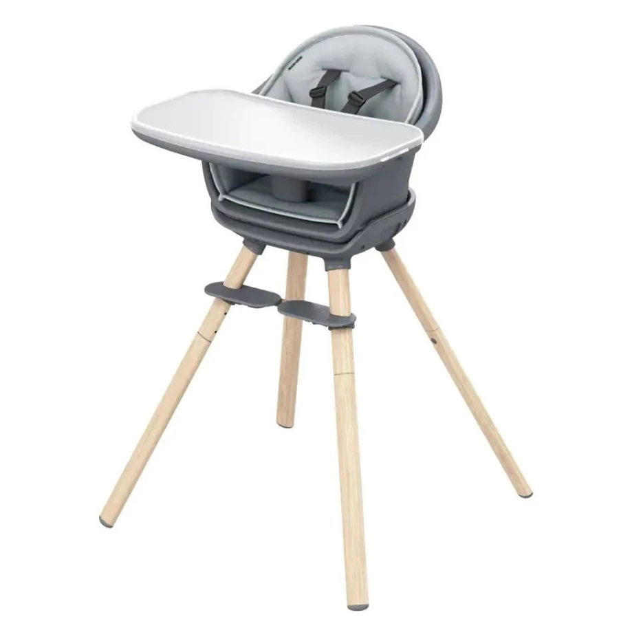 Maxi Cosi Moa 8-in-1 Convertible Highchair in Beyond Graphite - Adjustable & Multi-Functional Baby Chair