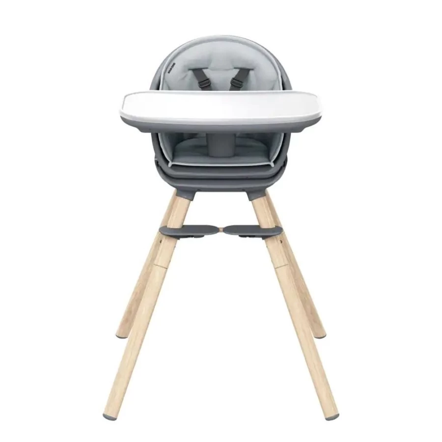 Maxi Cosi Moa 8-in-1 Convertible Highchair in Beyond Graphite - Adjustable & Multi-Functional Baby Chair