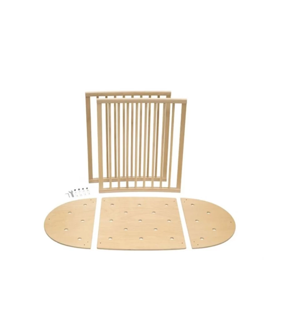 Stokke Sleepi Bed Extension V3 - Natural Wood Convertible Crib Extension for Toddlers