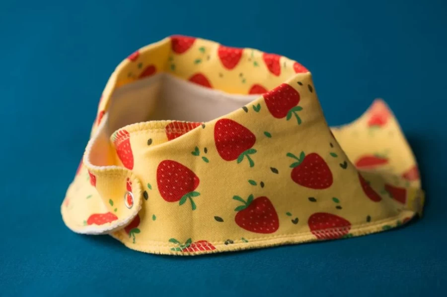 BabyBoo Organic Cotton Strawberry Dribble Bib Bandana - Soft, Absorbent, Eco-Friendly Baby Bib for Drool & Messes