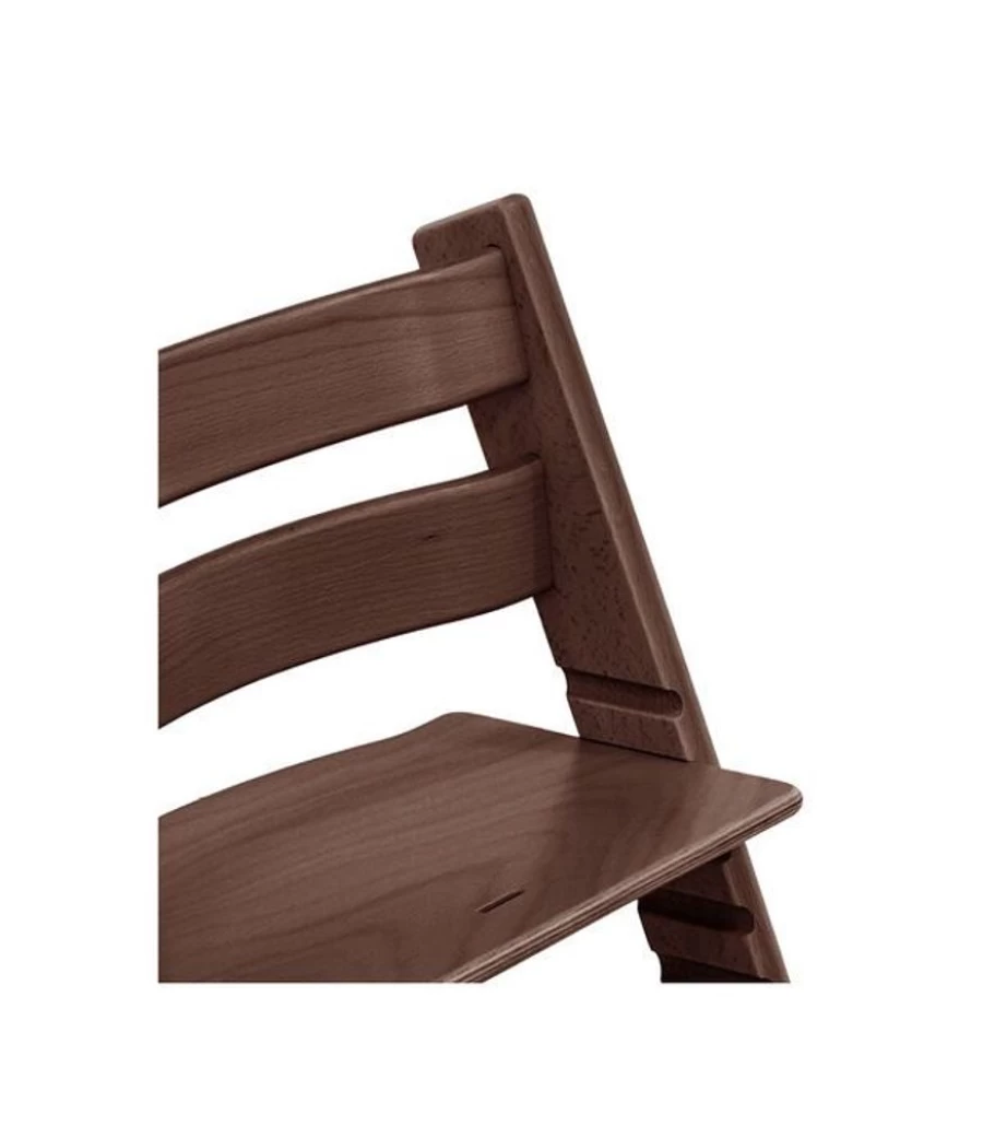 Stokke Tripp Trapp High Chair - Premium Walnut Brown Adjustable Baby & Toddler Wooden Chair