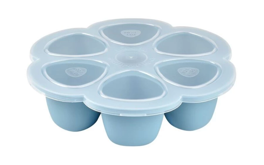 Beaba Blue 90ml Multipurpose Silicone Storage Pots for Kitchen & Baby Food