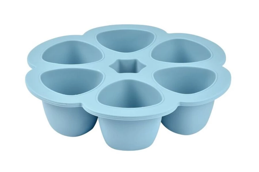 Beaba Blue 90ml Multipurpose Silicone Storage Pots for Kitchen & Baby Food