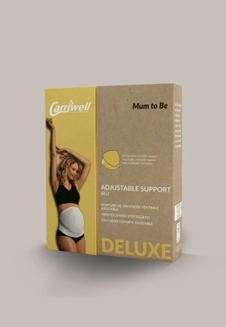 Carriwell Adjustable Back Support Belt - Large Size, Black Color for Enhanced Comfort & Posture