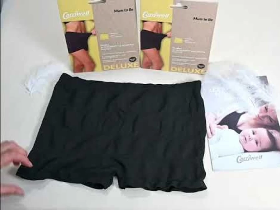 Carriwell Postpartum Underwear 2-Pack - Black Maternity & Hospital Panties for Women