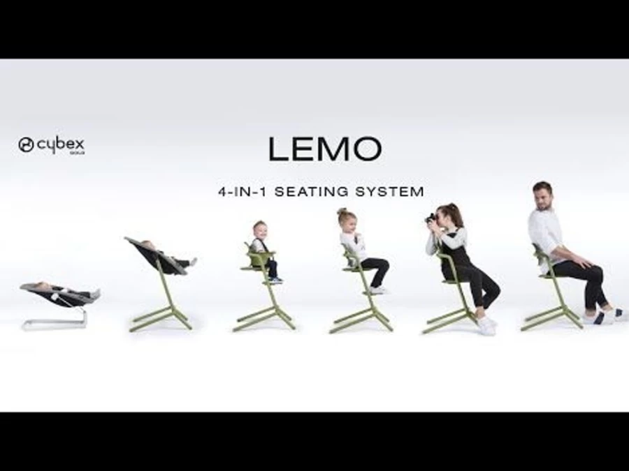 Cybex Lemo 4-in-1 Baby High Chair & Booster Seat Set in White – Convertible, Adjustable, and Easy to Clean