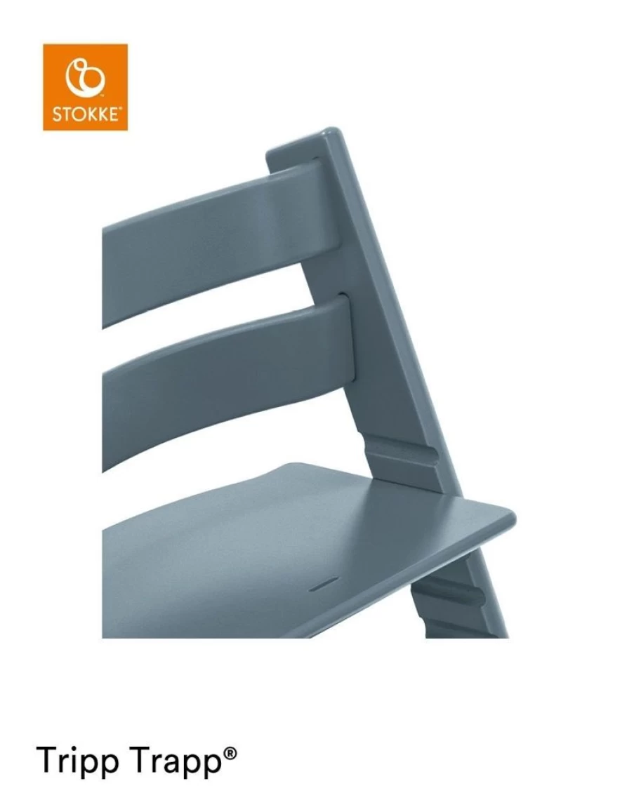 Stokke Tripp Trapp High Chair in Fjord Blue – Adjustable Ergonomic Baby & Toddler Chair