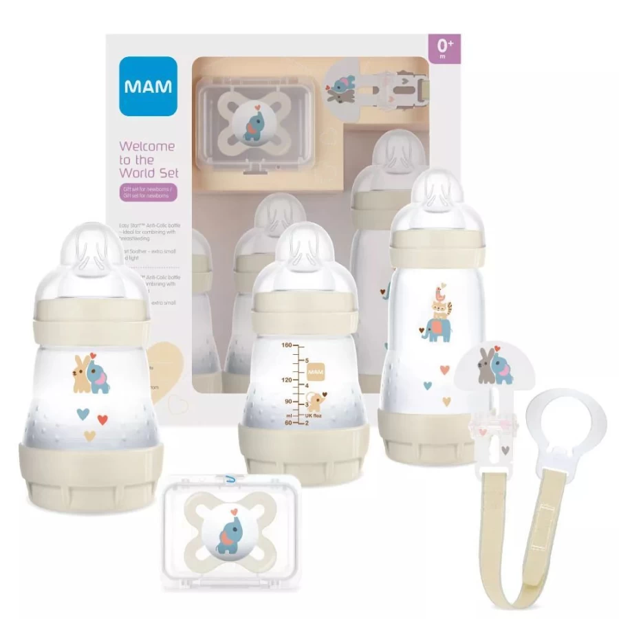 "Mam Unisex Baby Welcome Gift Set - Newborn Essentials for Boys & Girls"