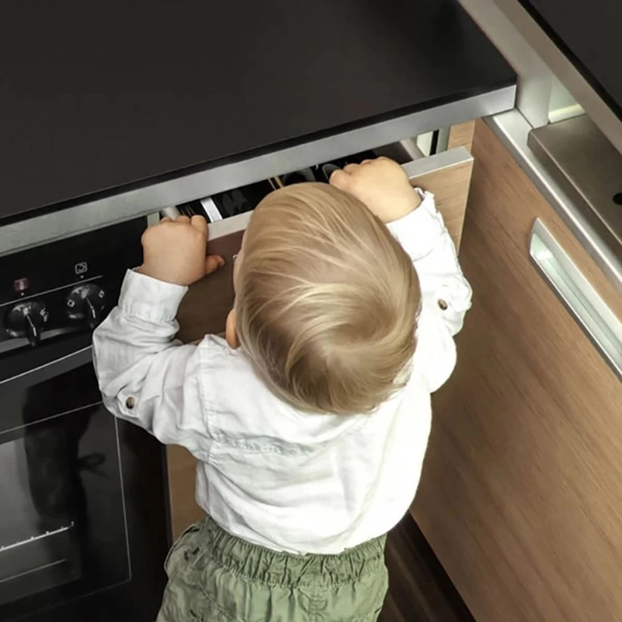 Fred 2-Pack White Adhesive Top Drawer Catches - Durable Cabinet Hardware