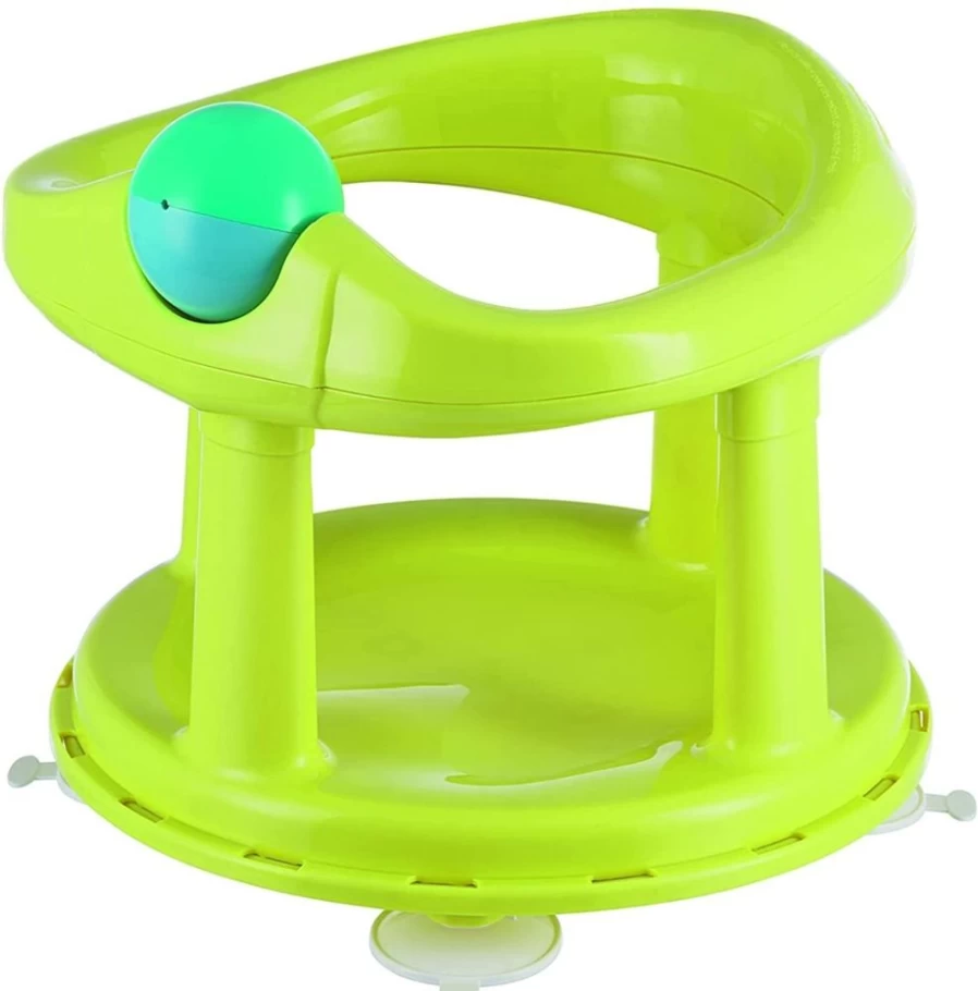 Bebe Confort Swivel Bath Seat for Babies & Toddlers - Lightweight, Rotating, Non-Slip, Lime Green