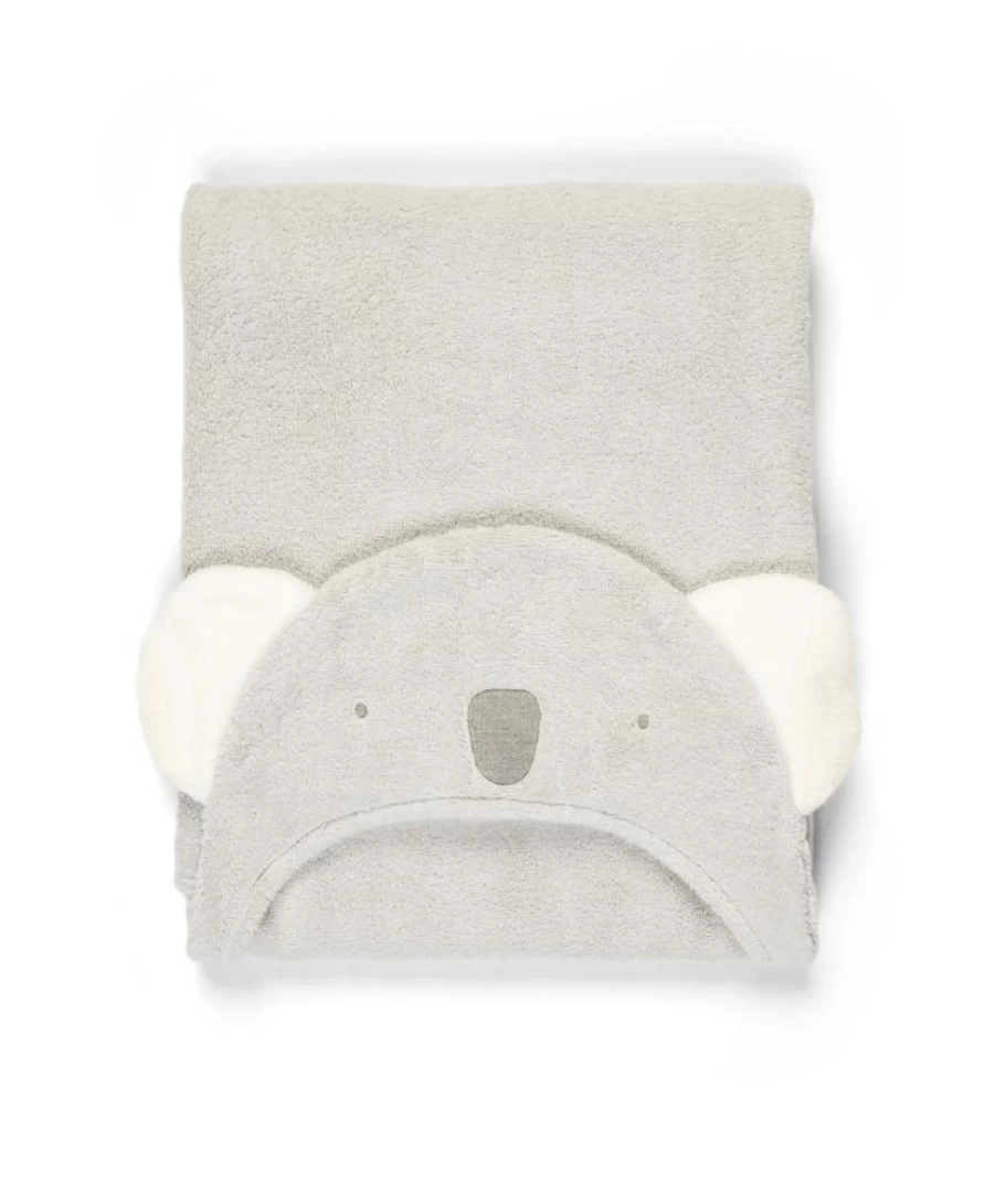 Mamas and Papas Koala Hooded Baby Towel - Soft and Absorbent Kids Bath Towel with Hood