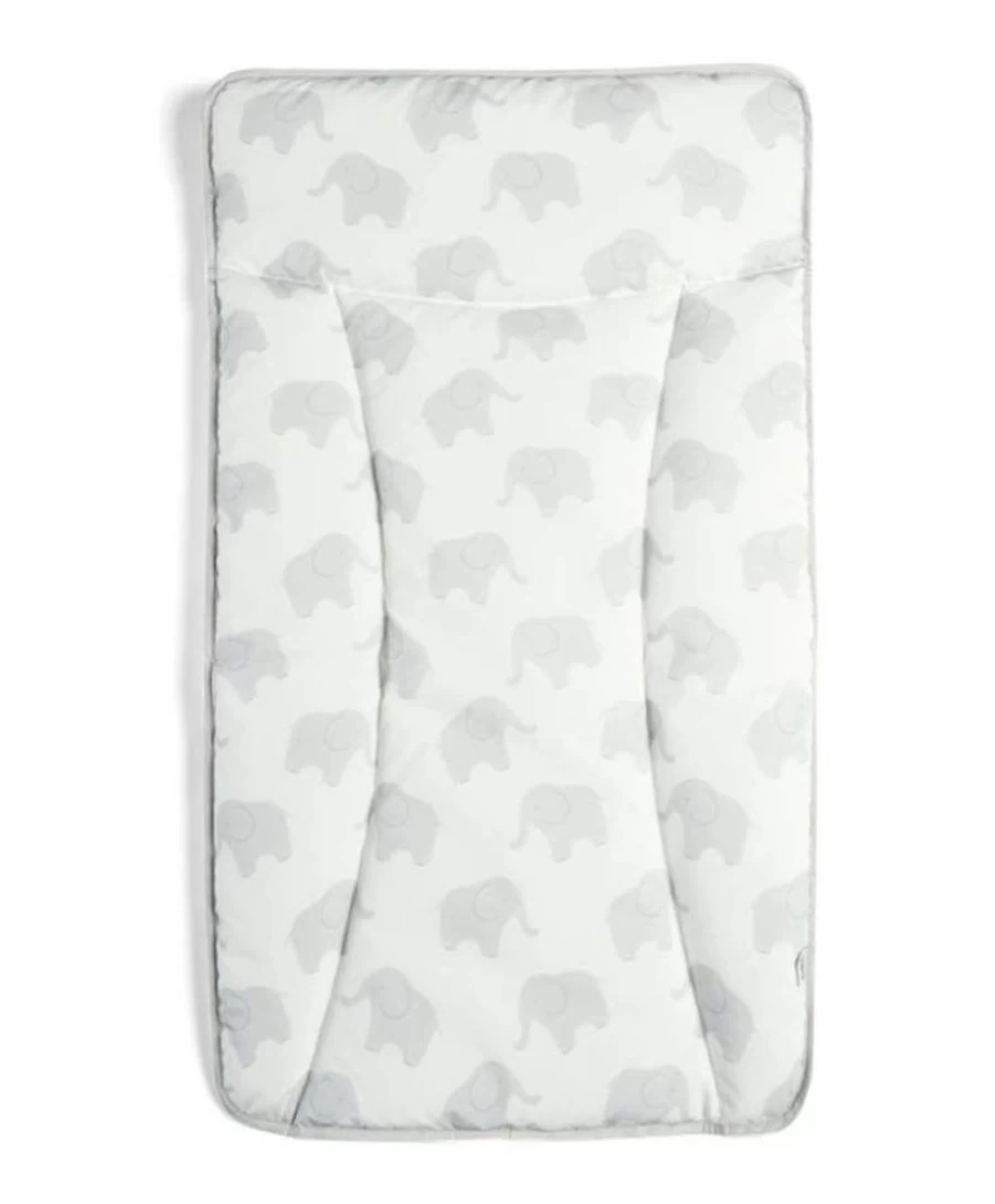 Mamas & Papas Waterproof Baby Changing Mat with Portable Design - Elephant Family Pattern for Nursery & Travel
