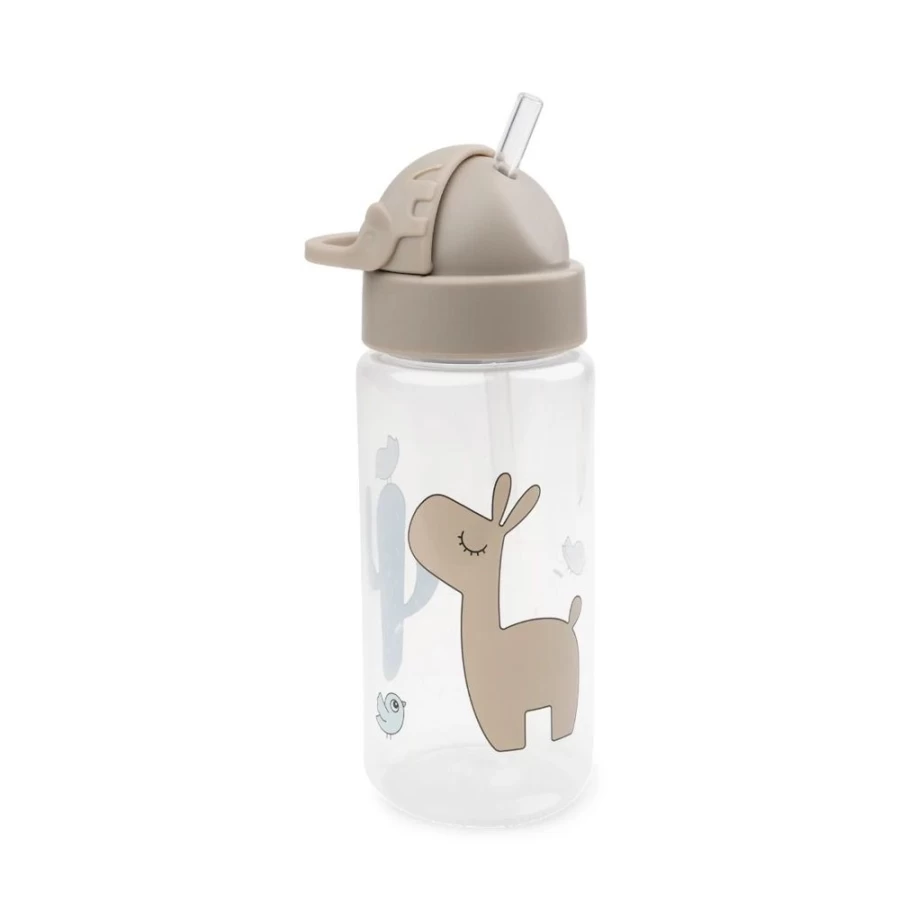 Done by Deer Straw Bottle Lalee - Sand Colored Reusable Kids Water Bottle