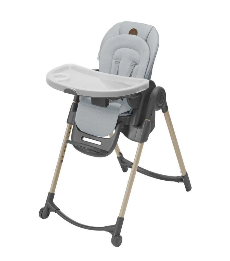 Maxi Cosi Minla Highchair Eco - Modern Grey Baby Feeding Chair with Adjustable Height