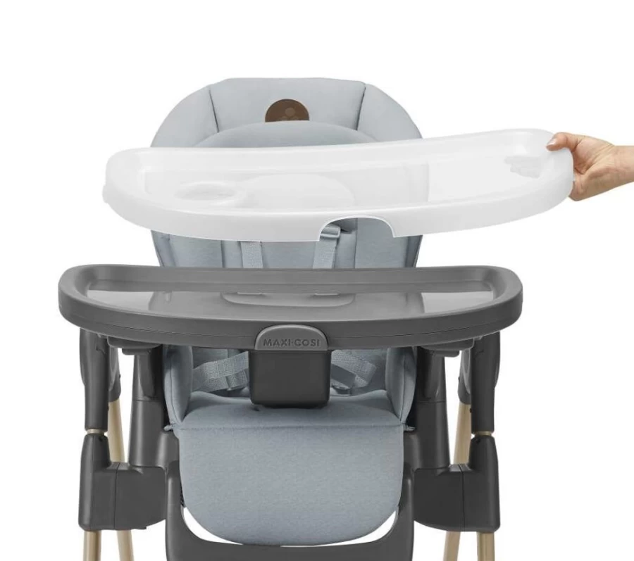Maxi Cosi Minla Highchair Eco - Modern Grey Baby Feeding Chair with Adjustable Height