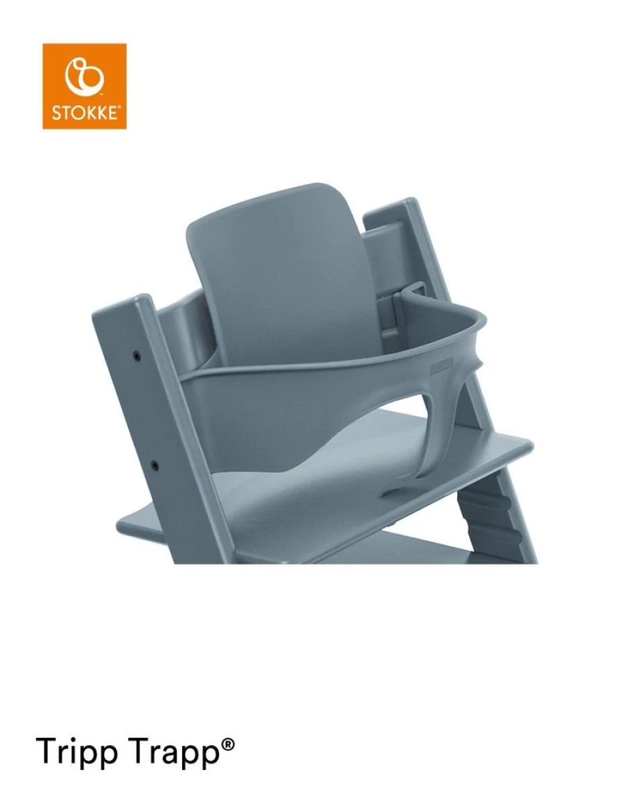 Stokke Tripp Trapp Baby Set in Fjord Blue – Adjustable High Chair for Infants & Toddlers