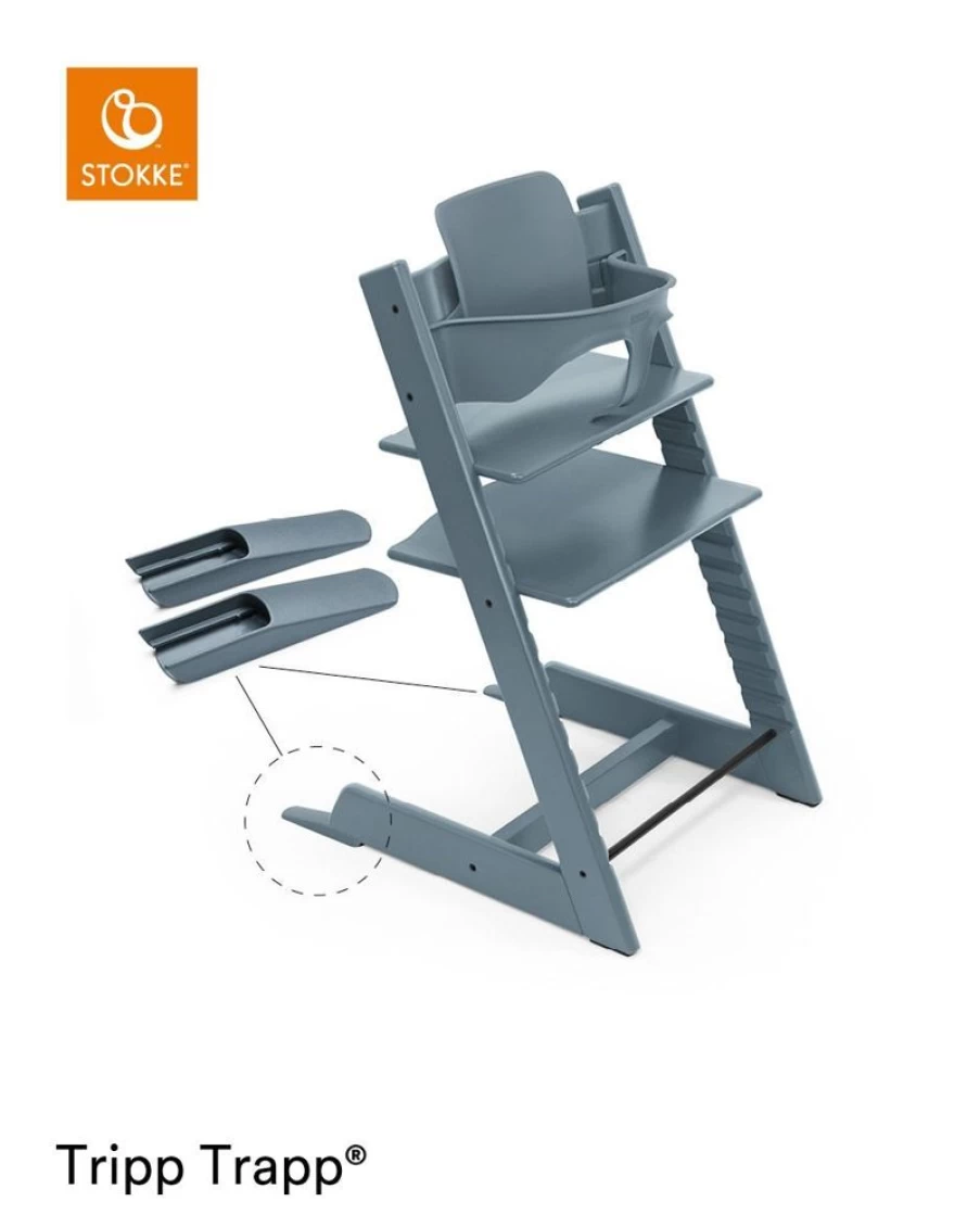 Stokke Tripp Trapp Baby Set in Fjord Blue – Adjustable High Chair for Infants & Toddlers