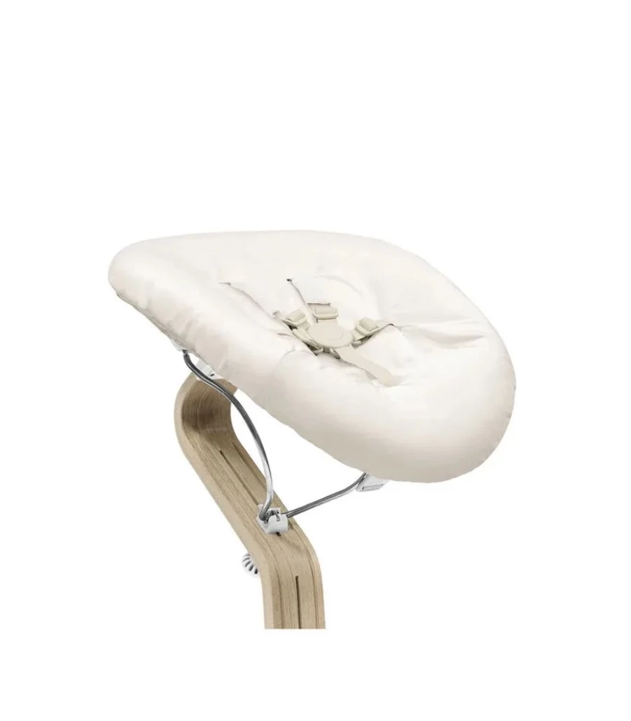 Stokke Nomi Newborn Set - Premium White & Grey Sand Baby Chair for Newborns
